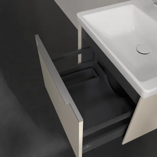 Bild von VILLEROY BOCH Subway 3.0 Waschbeckenunterschrank, 1 Auszug, 572 x 429 x 478 mm, Cashmere Grey #C57700VN