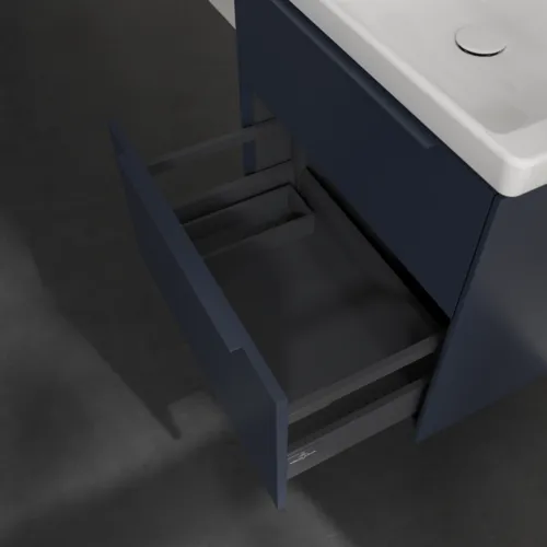 Bild von VILLEROY BOCH Subway 3.0 Waschbeckenunterschrank, 2 Auszüge, 622 x 576 x 478 mm, Marine Blue #C57602VQ
