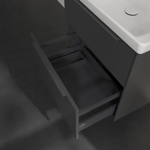 Bild von VILLEROY BOCH Subway 3.0 Waschbeckenunterschrank, 2 Auszüge, 622 x 576 x 478 mm, Graphite #C57602VR