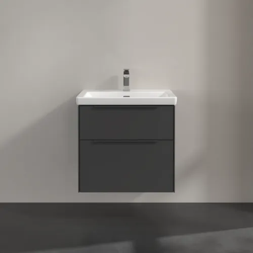 Bild von VILLEROY BOCH Subway 3.0 Waschbeckenunterschrank, 2 Auszüge, 622 x 576 x 478 mm, Graphite #C57602VR