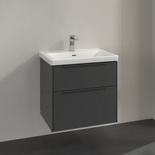 Bild von VILLEROY BOCH Subway 3.0 Waschbeckenunterschrank, 2 Auszüge, 622 x 576 x 478 mm, Graphite #C57602VR