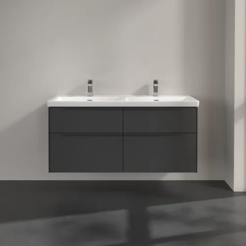 Bild von VILLEROY BOCH Subway 3.0 Waschbeckenunterschrank, 4 Auszüge, 1272 x 576 x 478 mm, Graphite #C56802VR