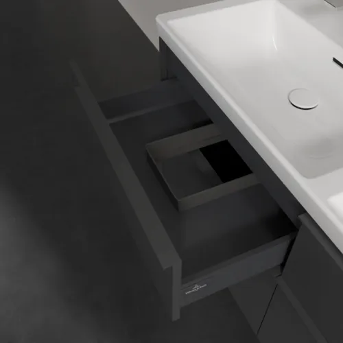 Bild von VILLEROY BOCH Subway 3.0 Waschbeckenunterschrank, 4 Auszüge, 1272 x 576 x 478 mm, Graphite #C56802VR
