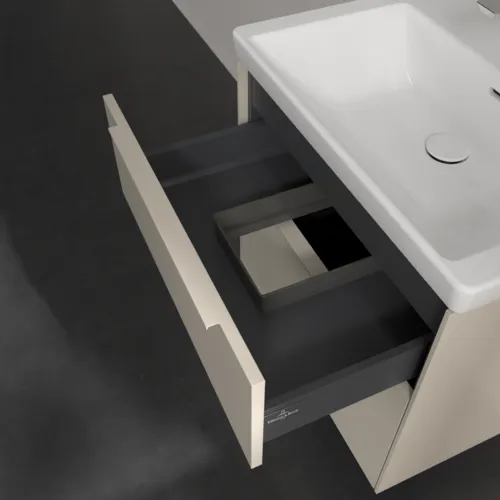 Bild von VILLEROY BOCH Subway 3.0 Waschbeckenunterschrank, 2 Auszüge, 622 x 576 x 478 mm, Cashmere Grey #C57602VN
