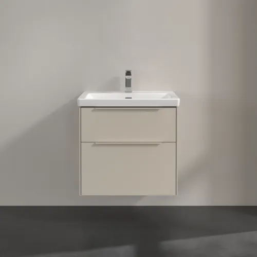 Bild von VILLEROY BOCH Subway 3.0 Waschbeckenunterschrank, 2 Auszüge, 622 x 576 x 478 mm, Cashmere Grey #C57602VN