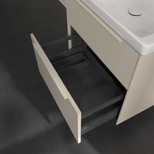 Bild von VILLEROY BOCH Subway 3.0 Waschbeckenunterschrank, 2 Auszüge, 622 x 576 x 478 mm, Cashmere Grey #C57602VN
