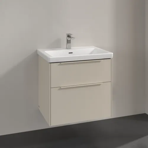 Bild von VILLEROY BOCH Subway 3.0 Waschbeckenunterschrank, 2 Auszüge, 622 x 576 x 478 mm, Cashmere Grey #C57602VN