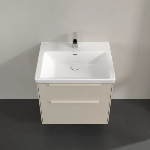 Bild von VILLEROY BOCH Subway 3.0 Waschbeckenunterschrank, 2 Auszüge, 622 x 576 x 478 mm, Cashmere Grey #C57602VN