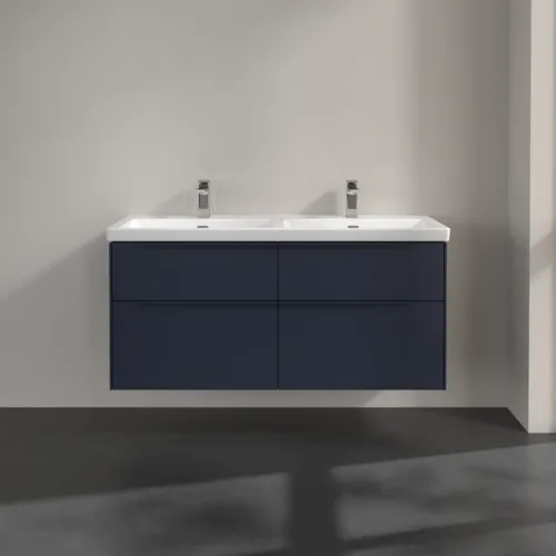 Bild von VILLEROY BOCH Subway 3.0 Waschbeckenunterschrank, 4 Auszüge, 1272 x 576 x 478 mm, Marine Blue #C56802VQ