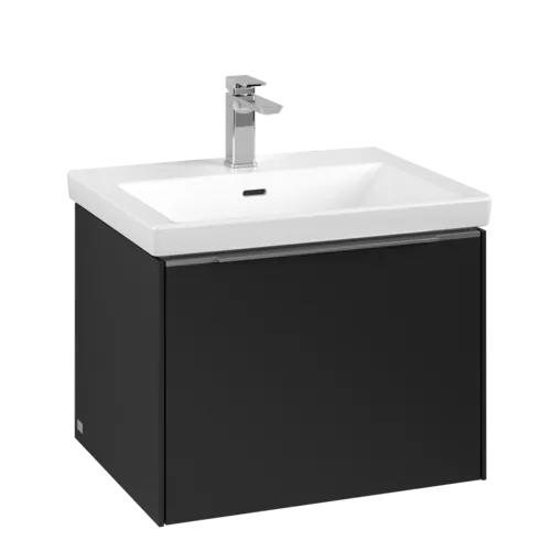 Bild von VILLEROY BOCH Subway 3.0 Waschbeckenunterschrank, 1 Auszug, 572 x 429 x 478 mm, Volcano Black #C57700VL
