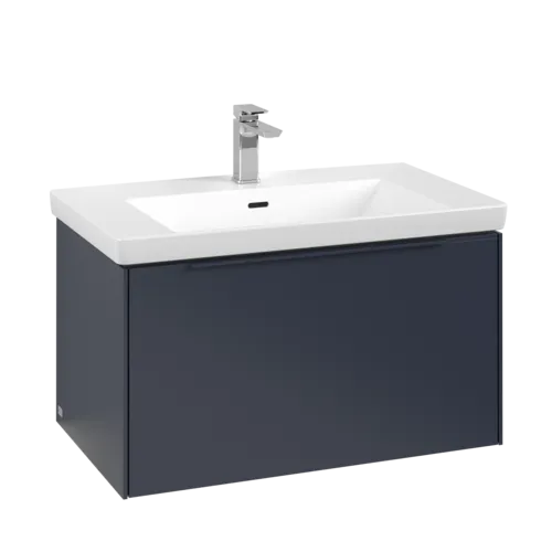 Bild von VILLEROY BOCH Subway 3.0 Waschbeckenunterschrank, mit Beleuchtung, 1 Auszug, 772 x 429 x 478 mm, Marine Blue #C573L2VQ