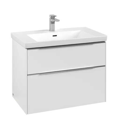 Bild von VILLEROY BOCH Subway 3.0 Waschbeckenunterschrank, mit Beleuchtung, 2 Auszüge, 772 x 576 x 478 mm, Pure White #C574L0VF