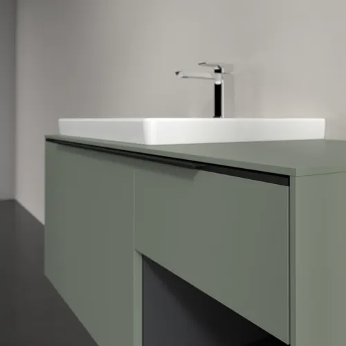 Bild von VILLEROY BOCH Subway 3.0 Waschbeckenunterschrank, 2 Auszüge, 1001 x 423 x 516 mm, Soft Green / Soft Green #C57201AF