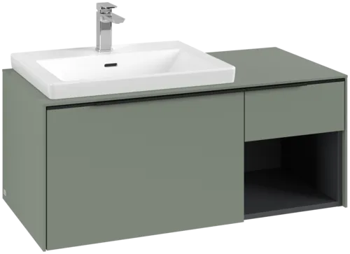 Bild von VILLEROY BOCH Subway 3.0 Waschbeckenunterschrank, 2 Auszüge, 1001 x 423 x 516 mm, Soft Green / Soft Green #C57201AF