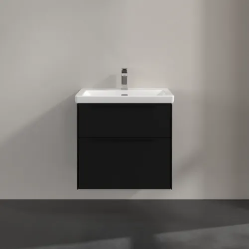 Bild von VILLEROY BOCH Subway 3.0 Waschbeckenunterschrank, 2 Auszüge, 622 x 576 x 478 mm, Volcano Black #C57601VL