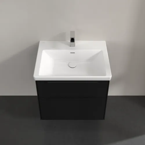 Bild von VILLEROY BOCH Subway 3.0 Waschbeckenunterschrank, 2 Auszüge, 622 x 576 x 478 mm, Volcano Black #C57601VL