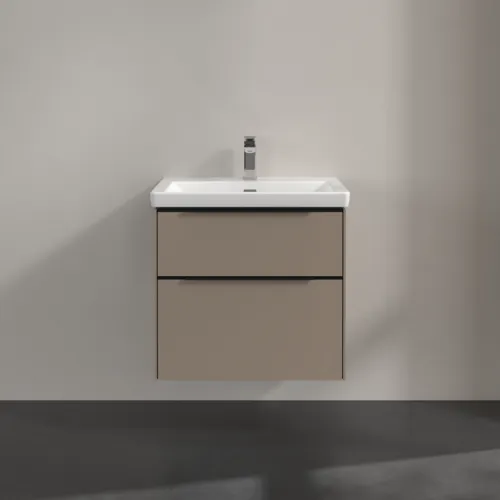 Bild von VILLEROY BOCH Subway 3.0 Waschbeckenunterschrank, 2 Auszüge, 622 x 576 x 478 mm, Taupe #C57601VM