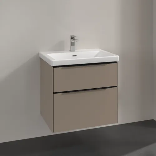 Bild von VILLEROY BOCH Subway 3.0 Waschbeckenunterschrank, 2 Auszüge, 622 x 576 x 478 mm, Taupe #C57601VM