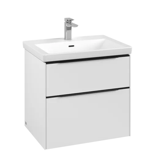 Bild von VILLEROY BOCH Subway 3.0 Waschbeckenunterschrank, 2 Auszüge, 622 x 576 x 478 mm, Pure White #C57601VF