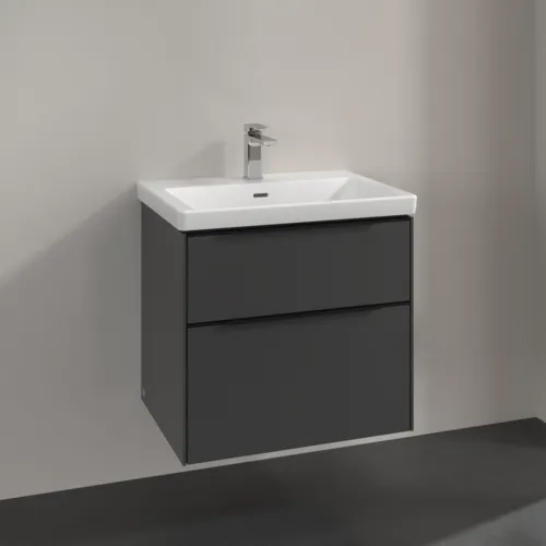 Bild von VILLEROY BOCH Subway 3.0 Waschbeckenunterschrank, 2 Auszüge, 622 x 576 x 478 mm, Graphite #C57601VR