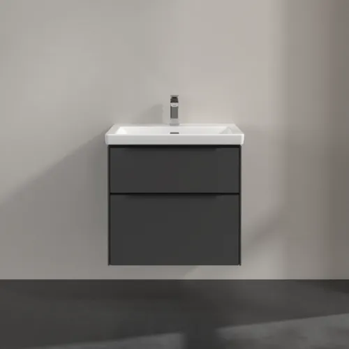 Bild von VILLEROY BOCH Subway 3.0 Waschbeckenunterschrank, 2 Auszüge, 622 x 576 x 478 mm, Graphite #C57601VR