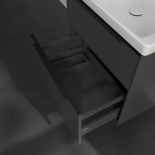 Bild von VILLEROY BOCH Subway 3.0 Waschbeckenunterschrank, 2 Auszüge, 622 x 576 x 478 mm, Graphite #C57601VR