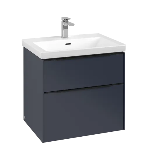 Obrázek VILLEROY BOCH Subway 3.0 Vanity unit, 2 výsuvy, 622 x 576 x 478 mm, Marine Blue #C57601VQ