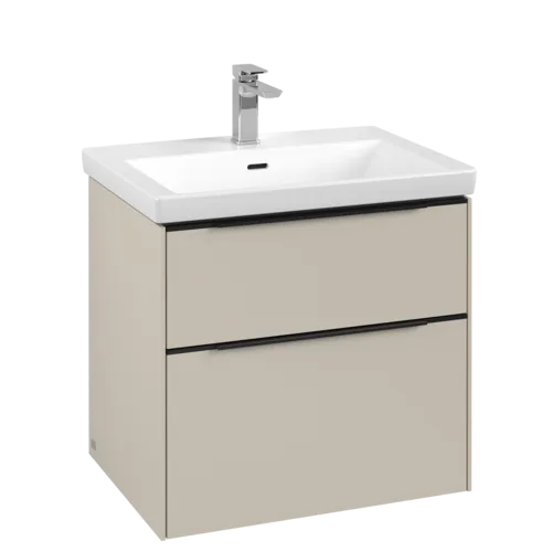 Bild von VILLEROY BOCH Subway 3.0 Waschbeckenunterschrank, 2 Auszüge, 622 x 576 x 478 mm, Cashmere Grey #C57601VN