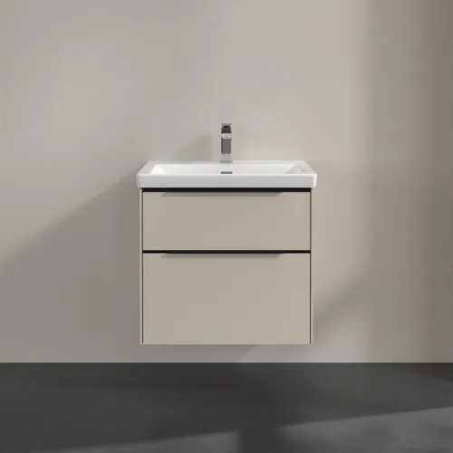 Bild von VILLEROY BOCH Subway 3.0 Waschbeckenunterschrank, 2 Auszüge, 622 x 576 x 478 mm, Cashmere Grey #C57601VN