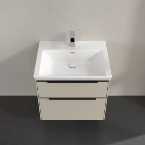Bild von VILLEROY BOCH Subway 3.0 Waschbeckenunterschrank, 2 Auszüge, 622 x 576 x 478 mm, Cashmere Grey #C57601VN
