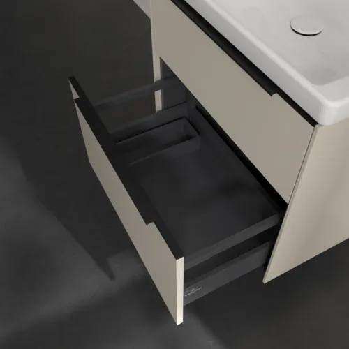 Bild von VILLEROY BOCH Subway 3.0 Waschbeckenunterschrank, 2 Auszüge, 622 x 576 x 478 mm, Cashmere Grey #C57601VN