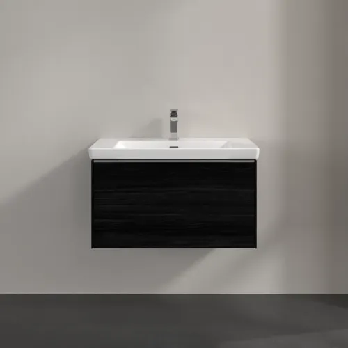 Bild von VILLEROY BOCH Subway 3.0 Waschbeckenunterschrank, 1 Auszug, 772 x 429 x 478 mm, Black Oak #C57300AB