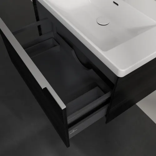 Bild von VILLEROY BOCH Subway 3.0 Waschbeckenunterschrank, 1 Auszug, 772 x 429 x 478 mm, Black Oak #C57300AB