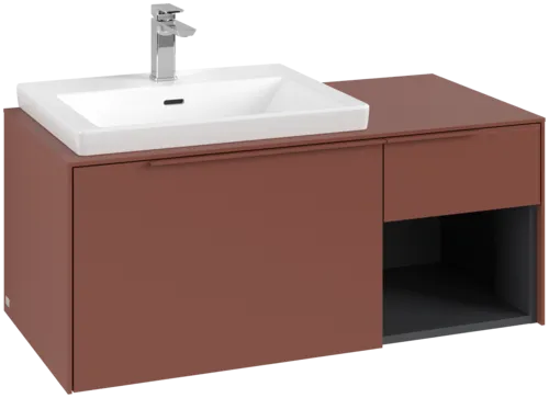 Bild von VILLEROY BOCH Subway 3.0 Waschbeckenunterschrank, 2 Auszüge, 1001 x 423 x 516 mm, Wine Red / Wine Red #C57202AH