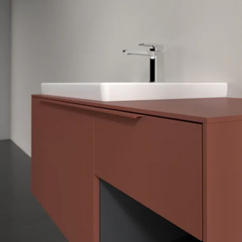 Bild von VILLEROY BOCH Subway 3.0 Waschbeckenunterschrank, 2 Auszüge, 1001 x 423 x 516 mm, Wine Red / Wine Red #C57202AH