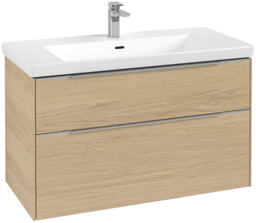 Bild von VILLEROY BOCH Subway 3.0 Waschbeckenunterschrank, 2 Auszüge, 973 x 576 x 478 mm, Nordic Oak #C57000VJ