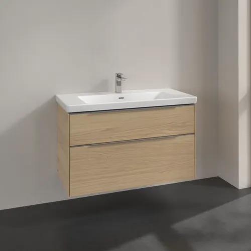 Bild von VILLEROY BOCH Subway 3.0 Waschbeckenunterschrank, 2 Auszüge, 973 x 576 x 478 mm, Nordic Oak #C57000VJ