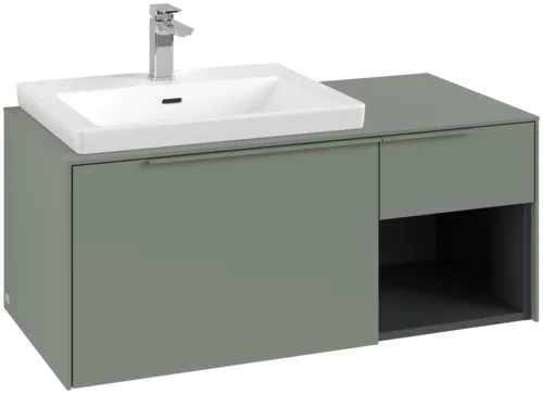 Bild von VILLEROY BOCH Subway 3.0 Waschbeckenunterschrank, 2 Auszüge, 1001 x 423 x 516 mm, Soft Green / Soft Green #C57202AF