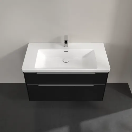 Bild von VILLEROY BOCH Subway 3.0 Waschbeckenunterschrank, 2 Auszüge, 973 x 576 x 478 mm, Volcano Black #C57000VL