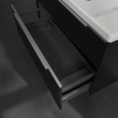 Bild von VILLEROY BOCH Subway 3.0 Waschbeckenunterschrank, 2 Auszüge, 973 x 576 x 478 mm, Volcano Black #C57000VL