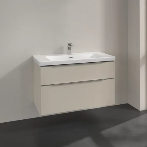 Bild von VILLEROY BOCH Subway 3.0 Waschbeckenunterschrank, 2 Auszüge, 973 x 576 x 478 mm, Cashmere Grey #C57000VN