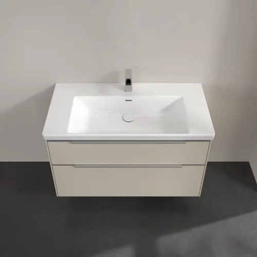 Bild von VILLEROY BOCH Subway 3.0 Waschbeckenunterschrank, 2 Auszüge, 973 x 576 x 478 mm, Cashmere Grey #C57000VN