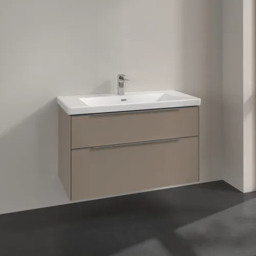 Bild von VILLEROY BOCH Subway 3.0 Waschbeckenunterschrank, 2 Auszüge, 973 x 576 x 478 mm, Taupe #C57000VM
