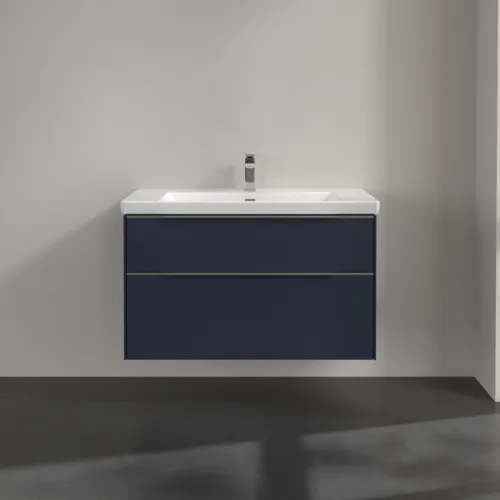 Bild von VILLEROY BOCH Subway 3.0 Waschbeckenunterschrank, 2 Auszüge, 973 x 576 x 478 mm, Marine Blue #C57000VQ