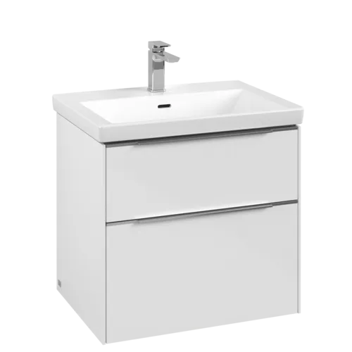 Bild von VILLEROY BOCH Subway 3.0 Waschbeckenunterschrank, 2 Auszüge, 622 x 576 x 478 mm, Brilliant White #C57600VE
