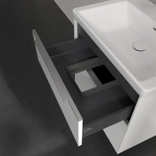 Bild von VILLEROY BOCH Subway 3.0 Waschbeckenunterschrank, 2 Auszüge, 622 x 576 x 478 mm, Pure White #C57600VF