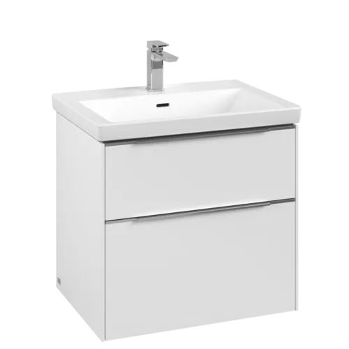 Bild von VILLEROY BOCH Subway 3.0 Waschbeckenunterschrank, 2 Auszüge, 622 x 576 x 478 mm, Pure White #C57600VF
