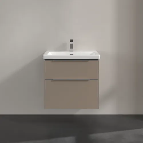 Bild von VILLEROY BOCH Subway 3.0 Waschbeckenunterschrank, 2 Auszüge, 622 x 576 x 478 mm, Taupe #C57600VM