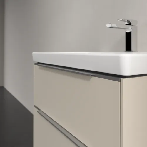 Bild von VILLEROY BOCH Subway 3.0 Waschbeckenunterschrank, 2 Auszüge, 622 x 576 x 478 mm, Cashmere Grey #C57600VN