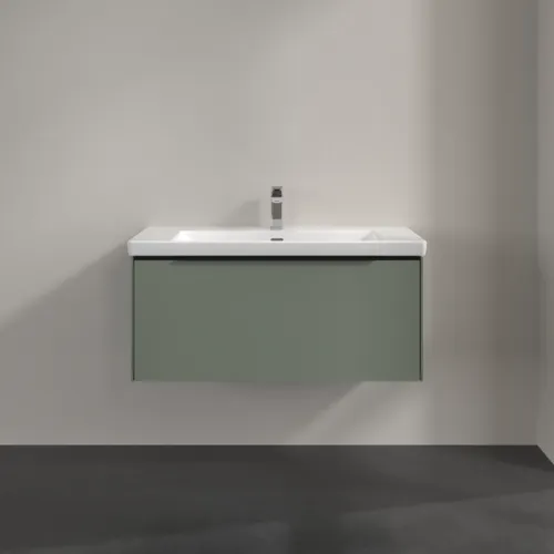 Bild von VILLEROY BOCH Subway 3.0 Waschbeckenunterschrank, mit Beleuchtung, 1 Auszug, 973 x 429 x 478 mm, Soft Green #C569L1AF